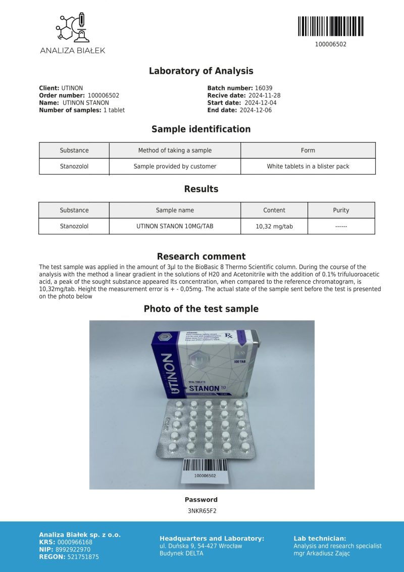 Winstrol 10mg/ml (UT) - Afbeelding 2