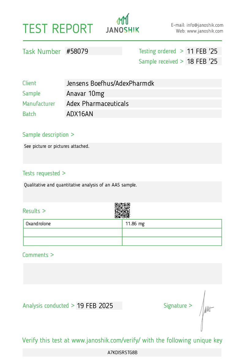 Anavar 10 mg/tab (AP) - Afbeelding 2