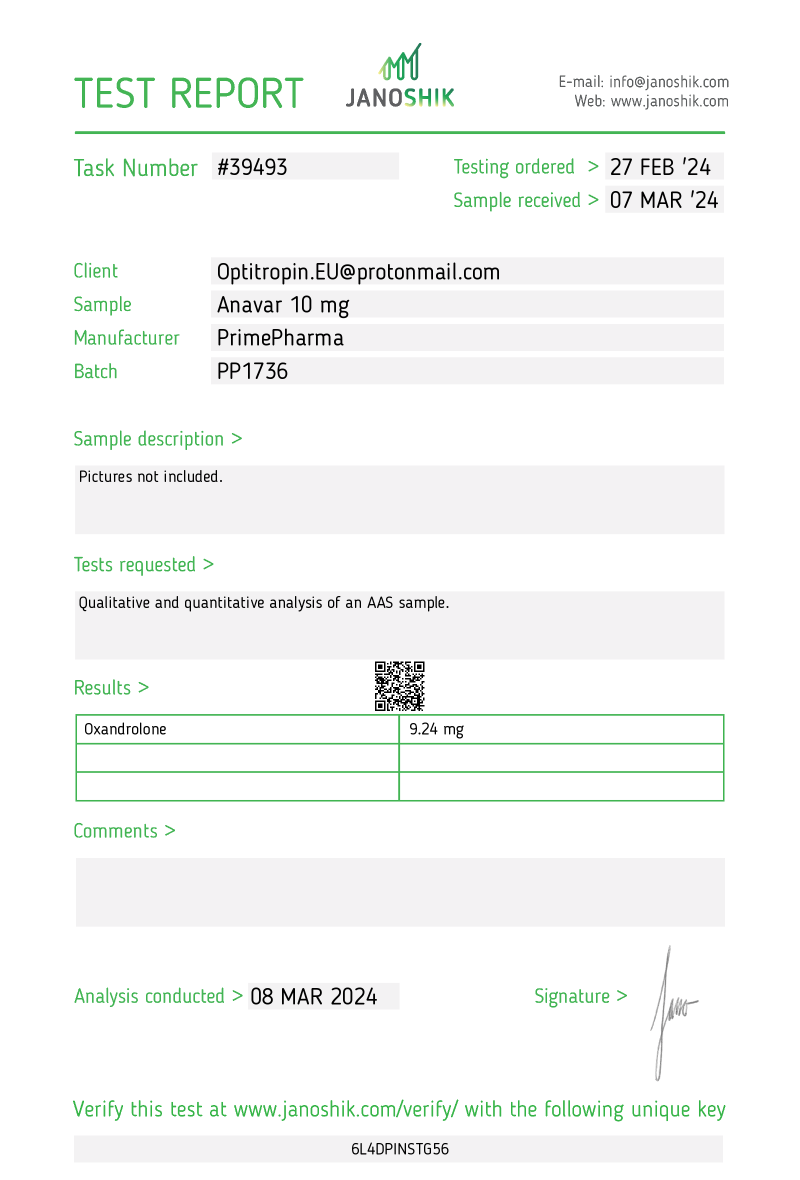 Anavar 10 mg/tab (PR) - Afbeelding 3