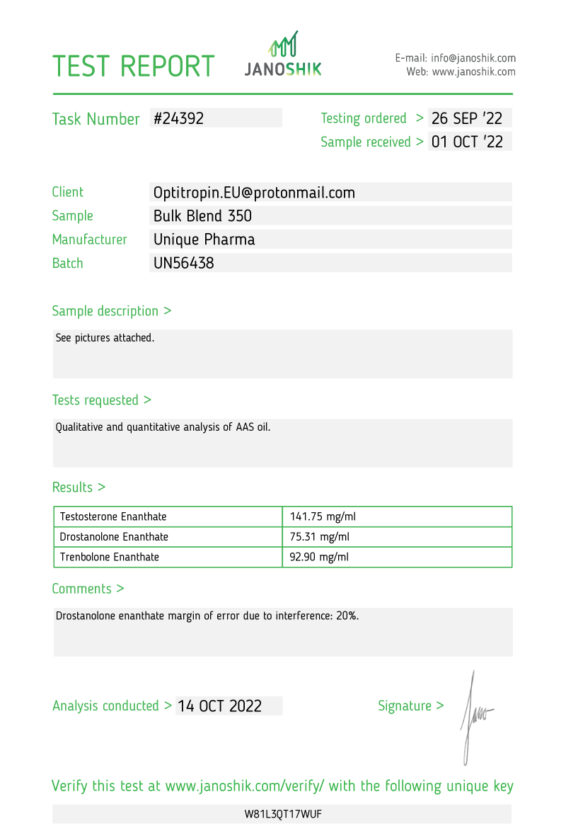 Bulk Blend 350 mg/ml (UP) - Afbeelding 3