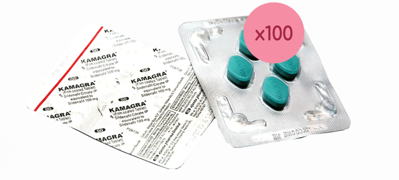 Kamagra 100mg bundel van 100 strippen