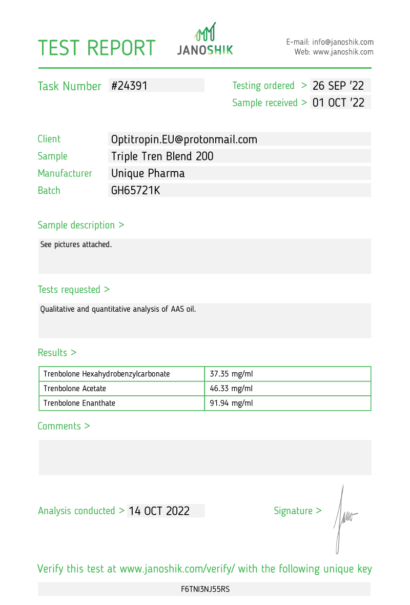 Triple Tren Blend 200 mg/ml (UP) - Afbeelding 2