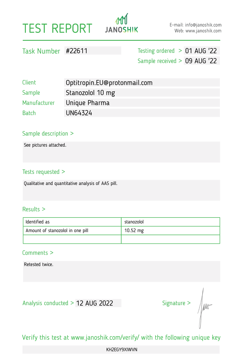 Winstrol 10 mg/tab (UP) - Afbeelding 2